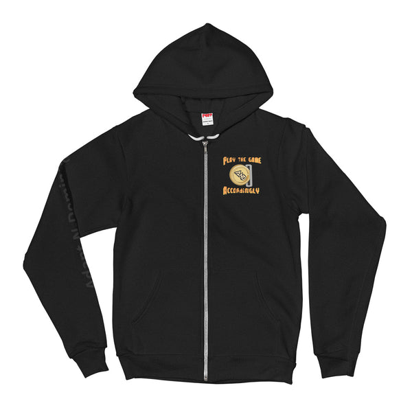 Money Mission (front and back) Zip up Hoodie